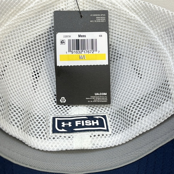 Under Armour Fish Hook Cap Navy Size M/L NWT - Picture 3 of 6